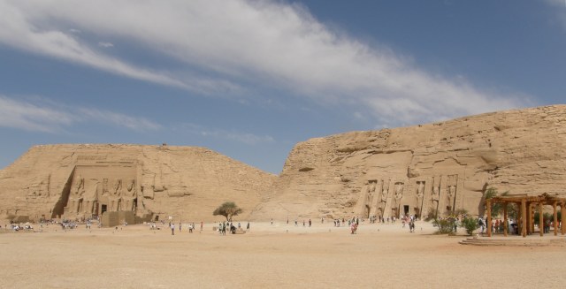 At the temple of Abu Simbel, Upper Egypt