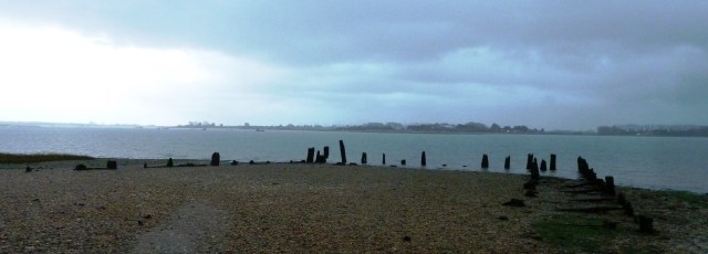 Remnants of a sea structure, Langstone, Chichester Harbour
