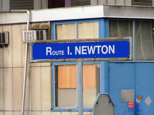 All the streets in the complex were named after famous physicists