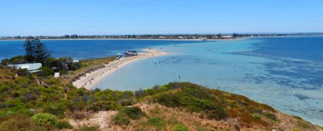 View of the Sandbar from Penguin Island