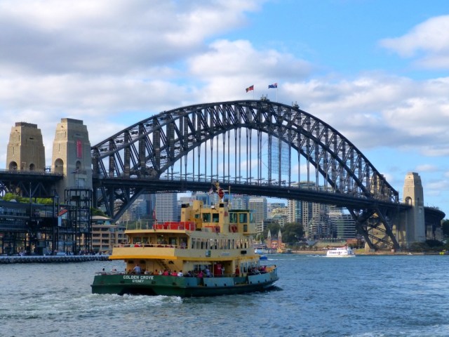Sydney Harbour ferry & the bridge