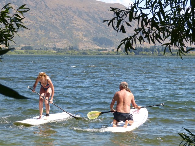 Attempting to Paddleboard!