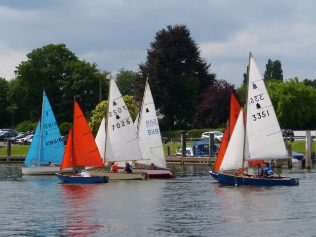 Dinghies Sailing on the Thames