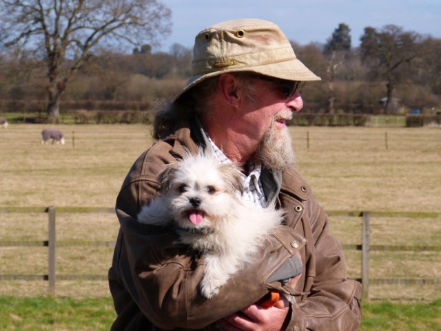 A very cute fluffy puppy